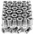 40Pcs 1/4-20 Rivet Nuts Stainless Steel Threaded Insert Nut 1/4-20UNC Nutsert Rivnuts Flat Head Knurled Body