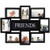 Jerry & Maggie - Photo Frame 22x17 Black Friends Picture Frame Selfie Gallery Collage Wall Hanging for 6x4 Photo - 8 Photo Sockets - Wall Mounting Design
