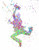 ArtDash® Watercolor Splatter Pop Art Print ~ Inspired by MARY POPPINS Story: Bert Dancing (8"×10" print)