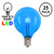 Novelty Lights 25 Pack G40 LED Outdoor String Light Patio Globe Replacement Bulbs, Blue, 3 LED's Per Bulb, Energy Efficient