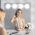 Portable Makeup Lights Wireless Professional Super Bright with 4 LED Bulbs Brightness Color Temperature Adjustable Rechargeable Cosmetic Mirror Light(Mirror Not Included)