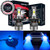 FANTELI H4/9003/HB2 10000K-12000K Deep Blue 3-Sided LED Headlight Bulbs All-in-One Conversion Kit - 72W 8000lm Dual Hi/Lo Beam Extremely Bright