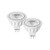 MR16 LED Light Bulbs with GU5.3 Base by Signreen, 50W Equivalent Halogen Bulbs, 12V 5W LED Spotlight Light, 40 Degree, Non-Dimmable, 2 Packs, Warm White 2700K