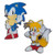 Great Eastern Entertainment Sonic The Hedgehog Classic Sonic & Tails Enamel Pins Set of 2