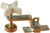 RV Designer E513 Fold Out Bunk Clamp - Extended, Zinc