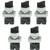 TOVOT 5PCS Rotary Selector Switch 2 Positions Select Knob 1NO+1NC Self-Lock Latching AC 600V 10A 22mm Panel Mount XB2-BD25