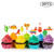 36 Pcs Fiesta Cupcake Topper Mexican Theme Cake Decoration for Mexican Themed Cactus Donkey Taco Pepper Sombrero Mustache Party Decorations