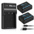 OAproda NP-W126 Battery (2-Pack) and Micro USB Charger for Fujifilm NP-W126S, Fuji X-T3, X-T2, X-T1, X-T100, X100F, X-H1, X-T20, X-T10, X-A5, X-E3, X-E2, X-E1, X-E2S, X-Pro2, X-Pro1, X-A3, X-A2 Camera