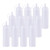 Bekith 12 pack 8 Oz Plastic Squeeze Squirt Condiment Bottles with Twist On Cap Lids and Discrete Measurements - For for Sauce, Ketchup, BBQ, Dressing, Paint, Workshop, Pancake Art Dispenser, and More