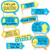 Funny Ducky Duck - Baby Shower or Birthday Party Photo Booth Props Kit - 10 Piece