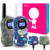 QNIGLO Walkie Talkies Kids Adults 22 Channel Long Range 2 Way Radio Rechargeable Walkie Talkies(Camo Green+Camo Blue,2 Packs)