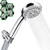 Handheld Shower Head With Hose 5 Spray Settings High Pressure Shower Head Massage Spa Detachable Hand Held Shower Head With 80" Stainless Hose Chrome Face Adjustable Bracket 4" Face Rain Shower Head