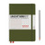 Leuchtturm1917 A5 Medium Hardcover Notebook, Special Edition RED DOTS, 5.75 X 8.25 inches, 251 Numbered Pages, Dotted in Red Print, Army (357697)