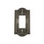Nostalgic Warehouse 719785 Meadows Switch Plate with Single Rocker Antique Pewter