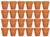 Set of 24 Terra Cotta Pots! 3" x 2.95" Pots Perfect for Vegetable or Flower Gardens! 3 inch Clay Terra Cotta Pots! (24)