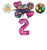 Mayflower Products Aladdin 2nd Birthday Party Supplies Princess Jasmine Balloon Bouquet Decorations - Pink Number 2