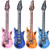 Rhode Island Novelty 24 Inch Inflatable Rock Star Guitars Colors May Vary Pack of 24
