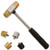 MILITARIA Brass Hammer with Tips, Black