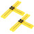 Frienda Angleizer Template Tool Multi-Angle Finder Ruler Layout Tools for Handymen, Builders, Craftsmen, Yellow (2 Pack)