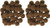 Pom Poms .5" 100/Pkg-Brown (2 Pack)