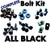 Complete Black Fairing Bolt Kit Screws Fasteners for Suzuki GSXR1300 Hayabusa 1999 00 01 02 03 04 05 06 2007