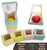 CooKeezz Couture - Window Cake Boxes 4" L x 4" W x 2.5" H Size,Bakery Box Auto Popup Great for Gifts,Cupcake Muffins and Cookies -12 Pack Boxes in 4 Pastel Colors Included with 12 Round Cake Boards