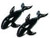 1 Dozen (12) Inflatable Whales (36in.) Black and White / Orca /Whale / Party Favor / Decor / Gift / Prize / Giveaway