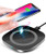 Qi Wireless Charger, Wireless Charging Pad for iPhone X iPhone 8/8 Plus, 10W Fast Charger for Samsung Galaxy Note 8 S8 S8 Plus S7 S7 Edge S6 edge, Nexus 7, LG G3 and other Qi-Enabled Devices - Black