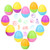 XIAOYAO Stamps for Kids, Party Favors, 26 Pieces Assorted Stamps for Kids Self-Ink Stamps, Easter Party Favor for Kids (12 pcs Easter Egg)
