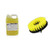 Chemical Guys CWS_103 Fabric Clean Carpet and Upholstery Shampoo and Odor Eliminator (1 Gal) and Chemical Guys ACC_201_BRUSH_MD Medium Duty Carpet Brush with Drill Attachment, Yellow Bundle