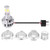 Universal Motorcycle H4 Led Headlight, Keenso Motorbike Headlight Headlamp Bulbs High Low Beam 12V 3600LM 35W