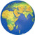Frey Scientific Topographical Inflate-A-Globe, 16' Diameter