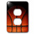 3dRose lsp_219113_6 Cool Basketball Texture In Partial Shadow - 2 Plug Outlet Cover