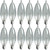 GE Lighting Crystal Clear 76239 60-Watt, 650-Lumen Bent Tip Light Bulb with Candelabra Base, 16-Pack