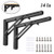 Folding Shelf Brackets, Heavy Duty Metal Triangle Shelf Bracket, DIY Bracket Folding Shelf Hinge Wall Mounted, Max Load: 150lb, for Table Work Bench Space Saving, Pack of 2 (14 Inch)