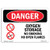 OSHA Danger Sign - Oxygen Storage No Smoking No Open Flames | Aluminum Sign | Protect Your Business, Construction Site, Shop Area |  Made in The USA