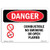 OSHA Danger Sign - Combustible No Smoking Or Open Flames | Rigid Plastic Sign | Protect Your Business, Construction Site, Shop Area |  Made in The USA