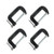 4-2 Inch C-Clamp Set - Industrial Strength, Quality Cast Iron C Clamps for Woodworking, Welding, and Building by Blue Collar Tools