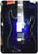 3dRose lsp_194734_1 Print of Blue Electric Guitar with Chrome Skull Single Toggle Switch