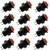 Youliang 12PCS 12mm Self-Locking Latching Push Button Switch With 2 Pins 250V 1A AC Red