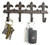 Lulu Decor, Cast Iron Fleur De Lis Key Hook (Key Hook Brown)