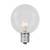 Novelty Lights 25 Pack G50 Outdoor String Light Globe Replacement Bulbs, Clear, E12/C7 Base, 7 Watt