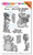 Stampendous CRS5108 Cling, Giving Snowmen W/Template Stamp Set, Rubber