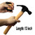 OUERMAMA Lifelike Rubber Hammer Magic Tricks Appearing Vanishing Magic Can Compress to Fit in Palm Stage Illusion Gimmick Prop