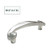 10 Pack Stain Nickel Cabinet Pulls and Knobs 3 inch Hole Spacing Twist Knobs for Drawer Dresser Cupboard 3.8 inch Total Length Bedroom Kitchen Pulls