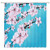 Feierman Pink Cherry Blossom Shower Curtain Spring Decor Blue Sky Bathroom Curtain Decor Machine Washable with Hooks 70x70Inches