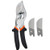 FLORA GUARD Miter Shears- 45 to 135 Degree Multifunctional Trunking Shears for Angular Cutting of Moulding and Trim, Hand Tools for Cutting Soft Wood, Plastic, PVC and more, Including Two Spare Replac