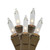 Vickerman W5B1001 100 Light Set Clear Mini-Lights on Brown Wire