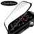 [2 Pack] Fotbor Compatible for Apple Watch 38mm Series 3/2/1 Screen Protector, Not Tempered Glass [Easy Installation] [Full Coverage] HD Clear Anti-Bubble 3D Curved for iWatch 38mm - Black