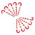 Fun Express Candy Cane Snowman PENS (2 Dozen) - Bulk